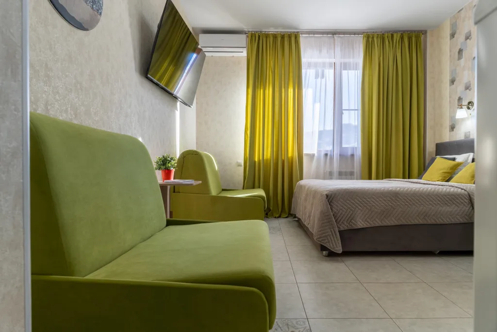 Студия с видом на горы