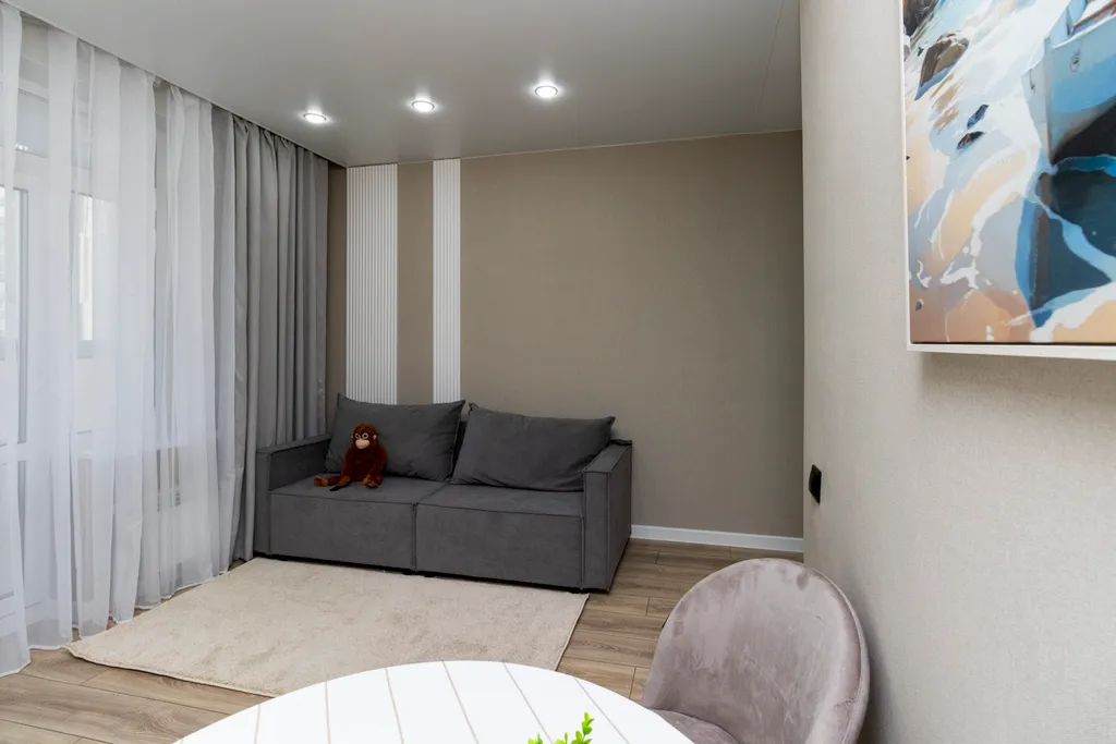 Квартира-студия с дизайнерским ремонтом в новом доме