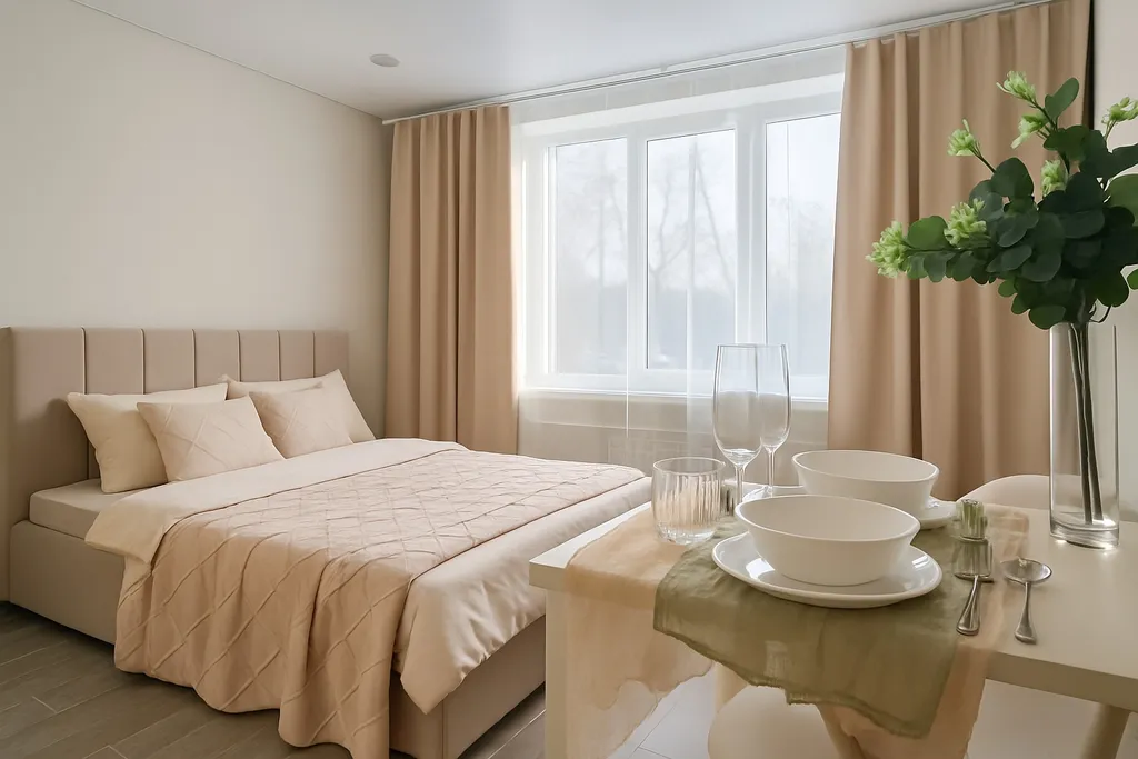 Квартира Уютная комната в апарт-отеле на Дворце Спорта — аренда посуточно в Уфа