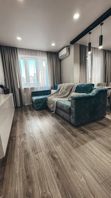 Стильная и просторная студия с бесконтактным заселением