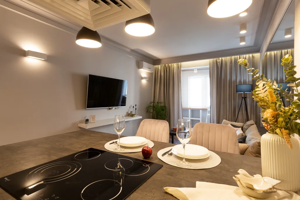 Дизайнерская евродвушка с видом на реку