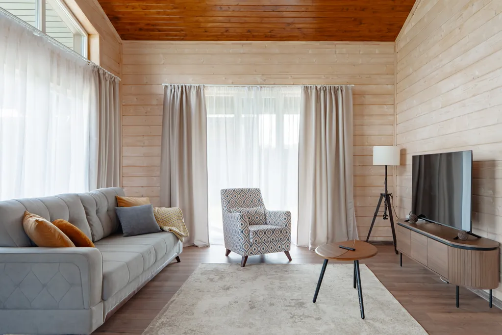 Уютный дом с камином и сауной у Охта Парка