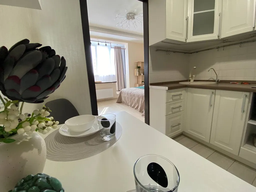 Уютная студия с видом на реку