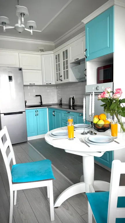 Новая квартира с дизайнерским ремонтом и видом на горы