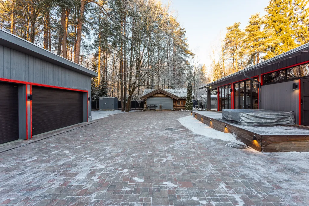 Коттедж Стильный загородный коттедж в стиле лофт — Зеленогорск