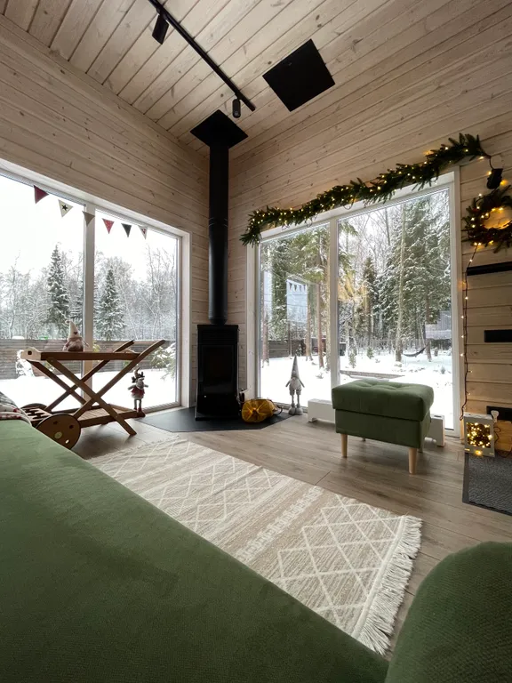 Отдых в доме в лесу с чаном и бассейном