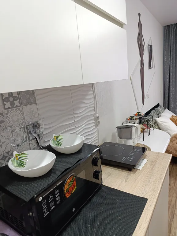 Светлая, уютная студия в ЖК «Молоко и мёд»