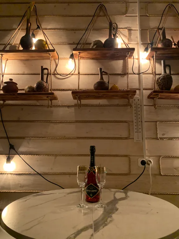 Новый уютный дом-баня с банным чаном у соснового леса