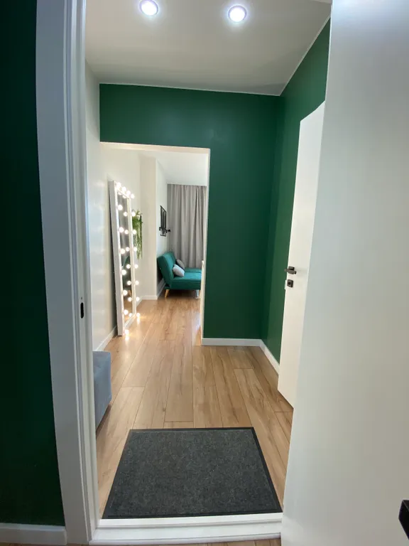 Зелёная квартира с потрясающим видом на город и реку Двину