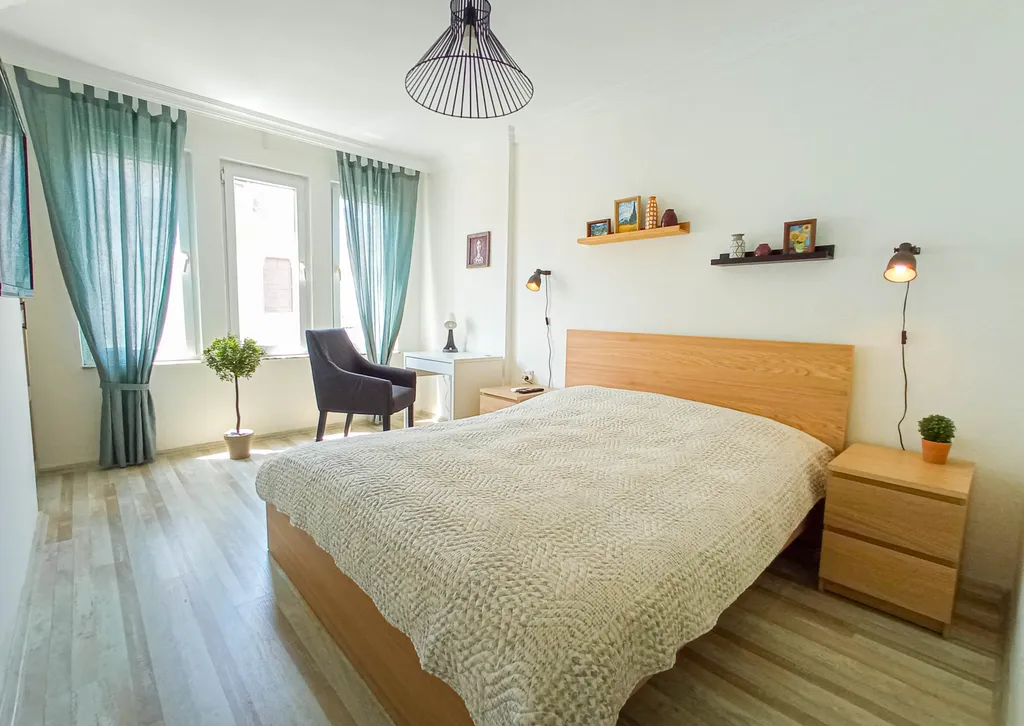 Уютная 1-комнатная квартира в 7 минутах от пляжа Клеопатра — аренда посуточно в Аланья