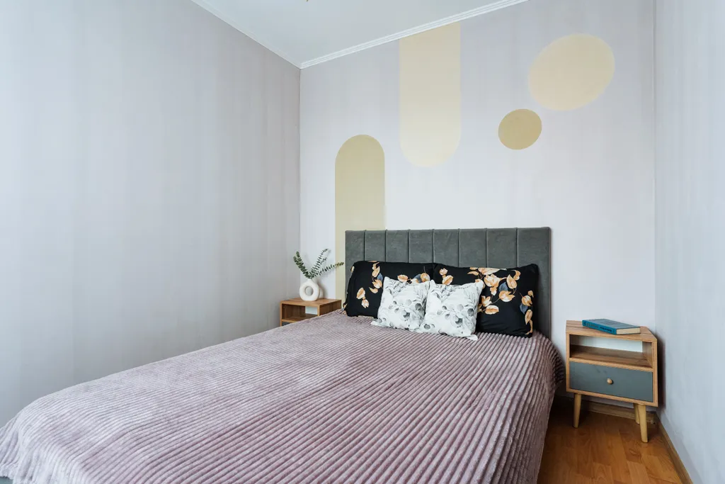 Квартира с четырьмя раздельными спальными местами.