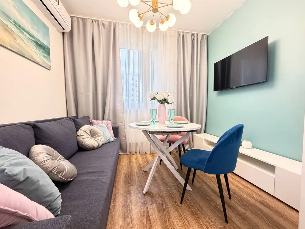 Однокомнатная квартира с видом на олимпийский парк