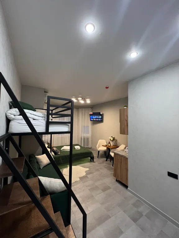 Уютная студия с видом на горнолыжный комплекс