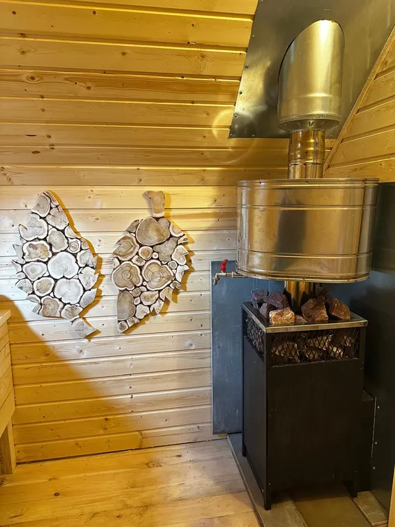 Новый уютный дом с русской баней и сибирским банным чаном