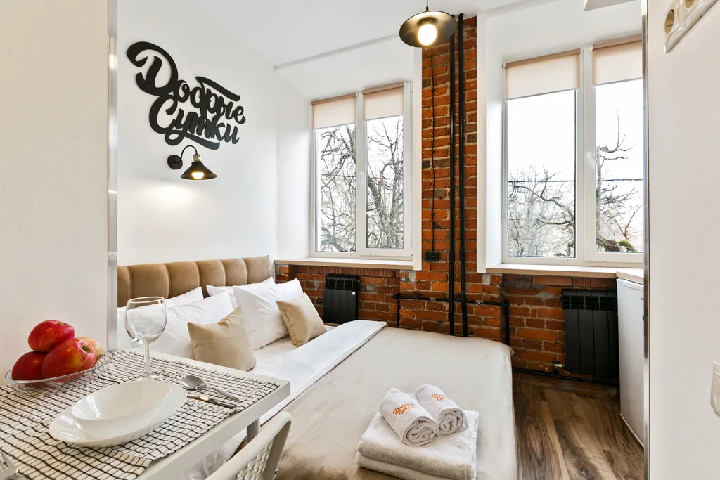 Квартира Студия с дизайнерским акцентом — аренда посуточно в Подольск