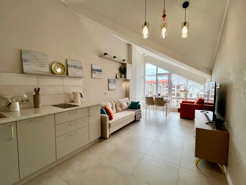 Квартира Квартира Яркая квартирка с кусочком моря — Геленджик