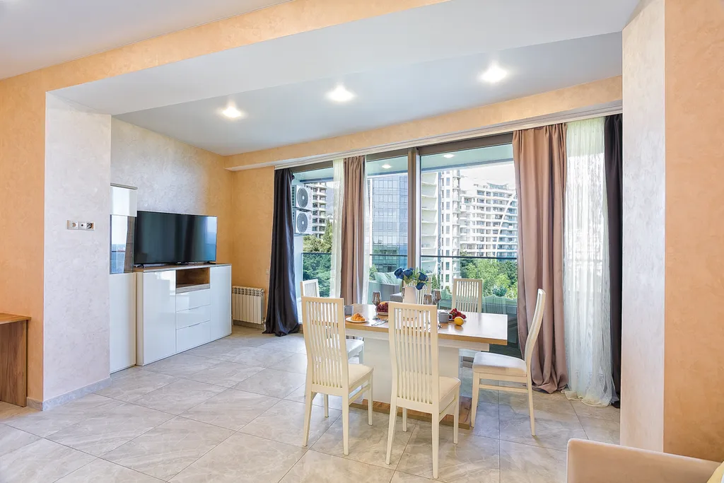 Апартамент и терраса с сумасшедшим видом на море в Приморском парке