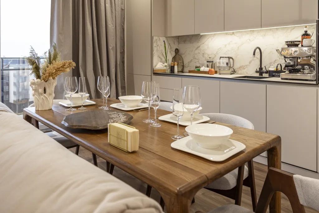 Дизайнерские апартаменты Атмосфера с уютным балконом