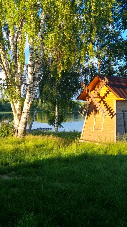 Уютный дом на берегу озера "Прозрачный берег №1"