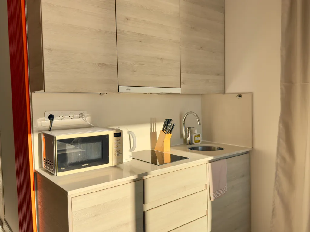 Студия с видом на море и горы