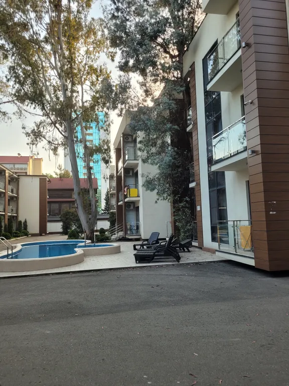 Квартира Квартира Уютная студия в 5 минутах от моря, у бассейна в ЖК Мадрид Парк 2 — Адлер