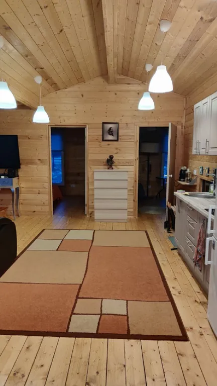 Барнхаус с баней и панорамными окнами