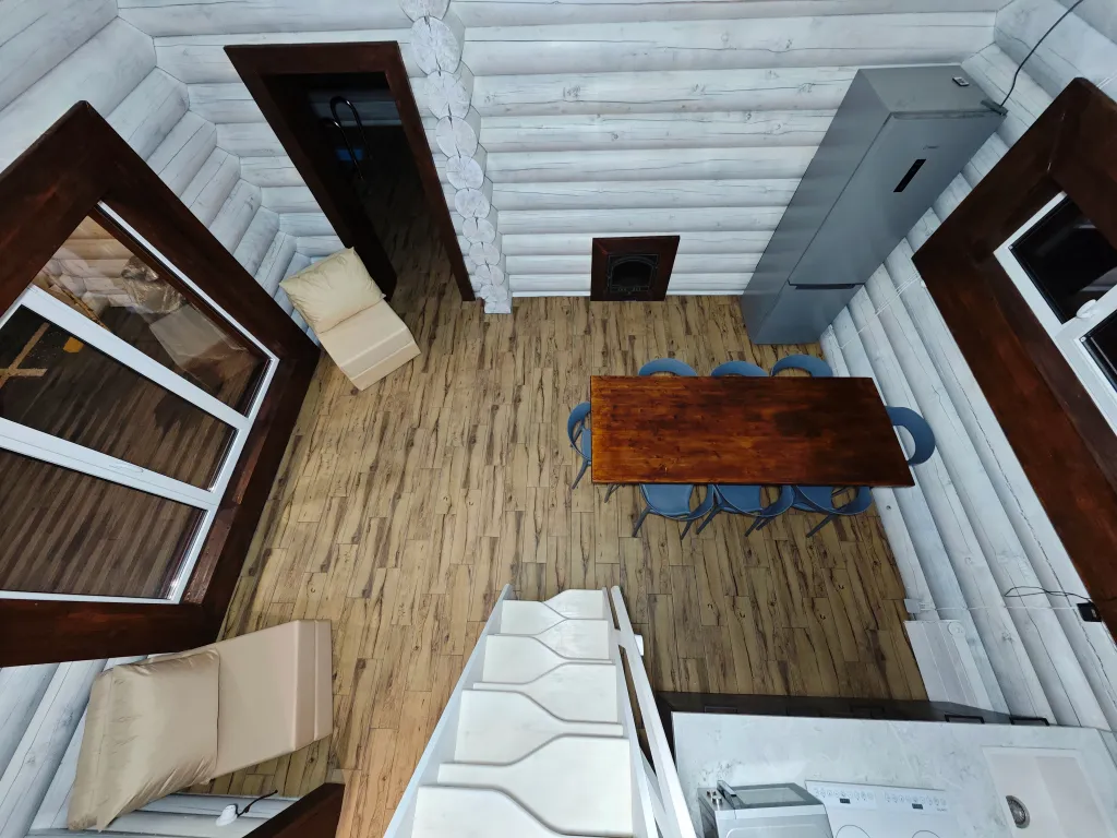 Вилла Личи, сруб с подогреваемым бассейном и баней