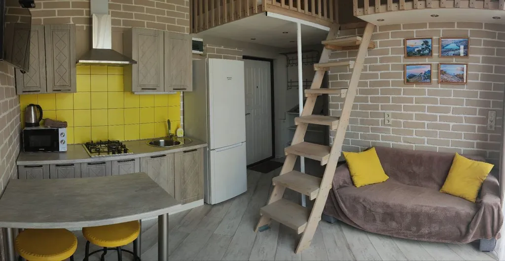 Квартира Квартира Двухуровневая квaртира с отдельной спальной у моря — Кацивели