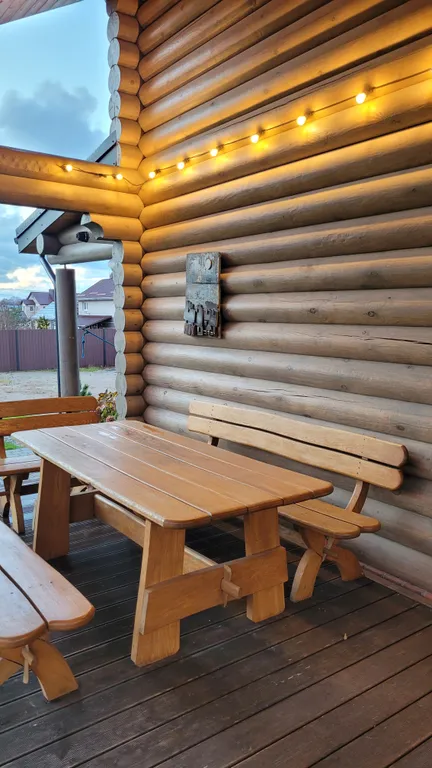 Атмосферное место, дом и баня