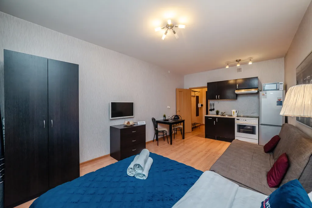 Уютная студия в 20-ти минутах езды от центра