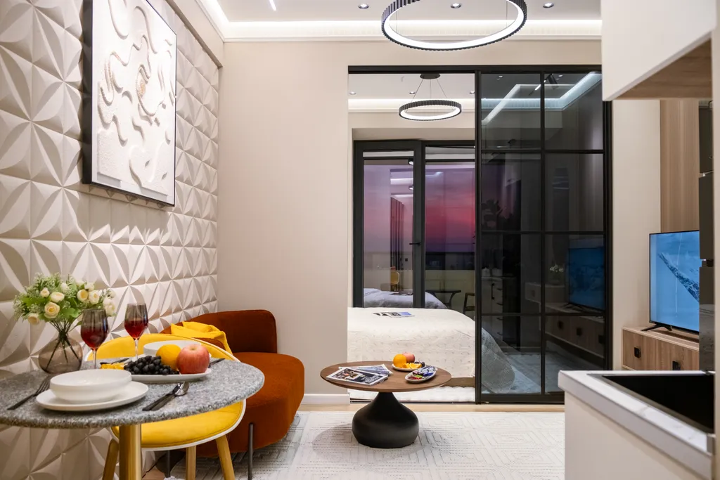 Стильная студия с прекрасным видом на город в U-Tower