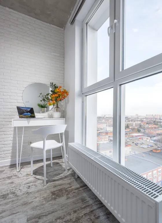 Loft с авторской планировкой, качелью с видом на город в ЖК БОльшом