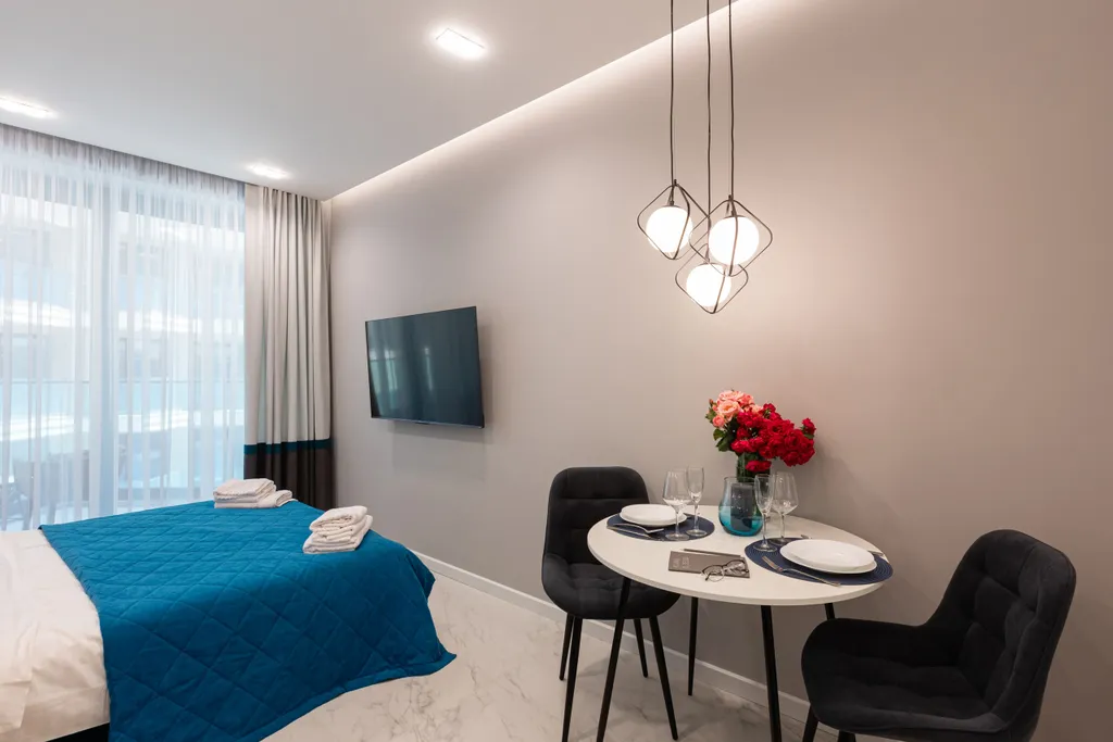 Уютная студия "Морской бриз" с видом на море