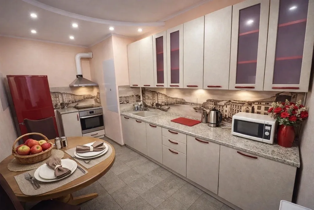 1-комнатная квартира с балконом и панорамным видом на город