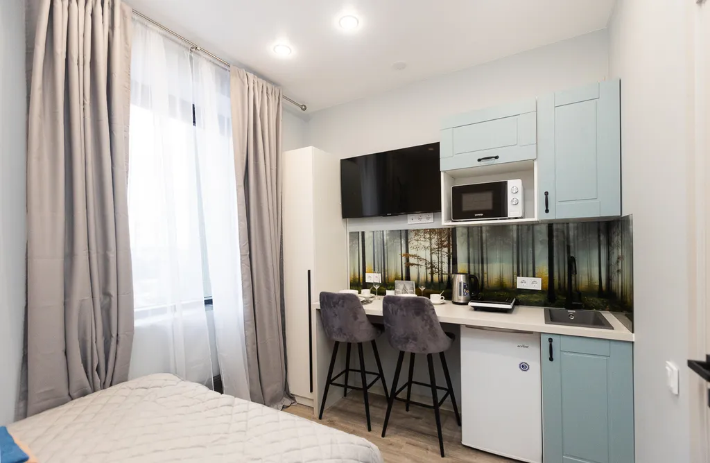 Уютная студия рядом с лесопарком