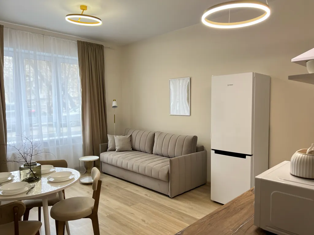 Стильные однокомнатные апартаменты в тихом районе