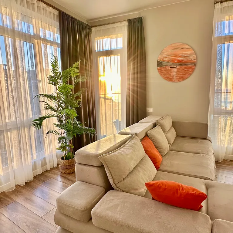 2-х комнатный апарт, бассейн + парковка, жк white sails