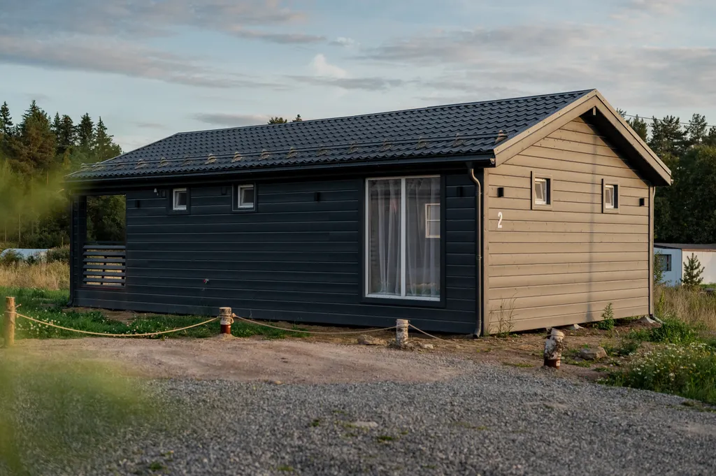 2-комнатный коттендж на границе с лесом, 69м²