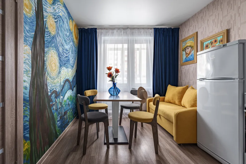 Квартира Дизайнерская 2-комнатная квартира одного художника — Красноярск