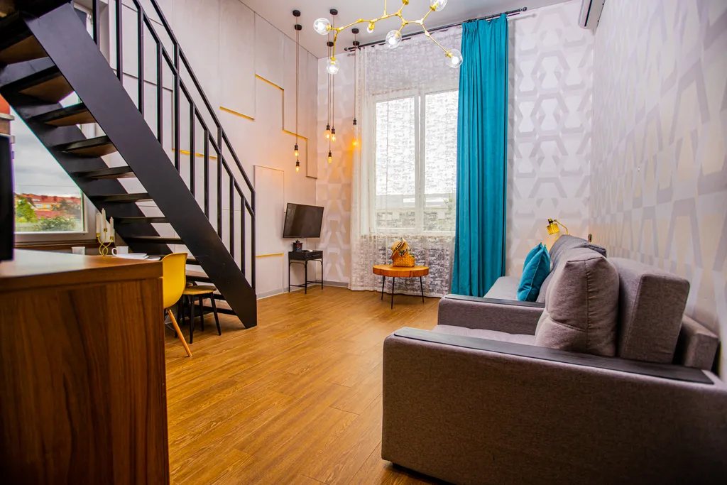 Квартира Апартаменты двухуровневые с кухней до 5 гостей — Сириус