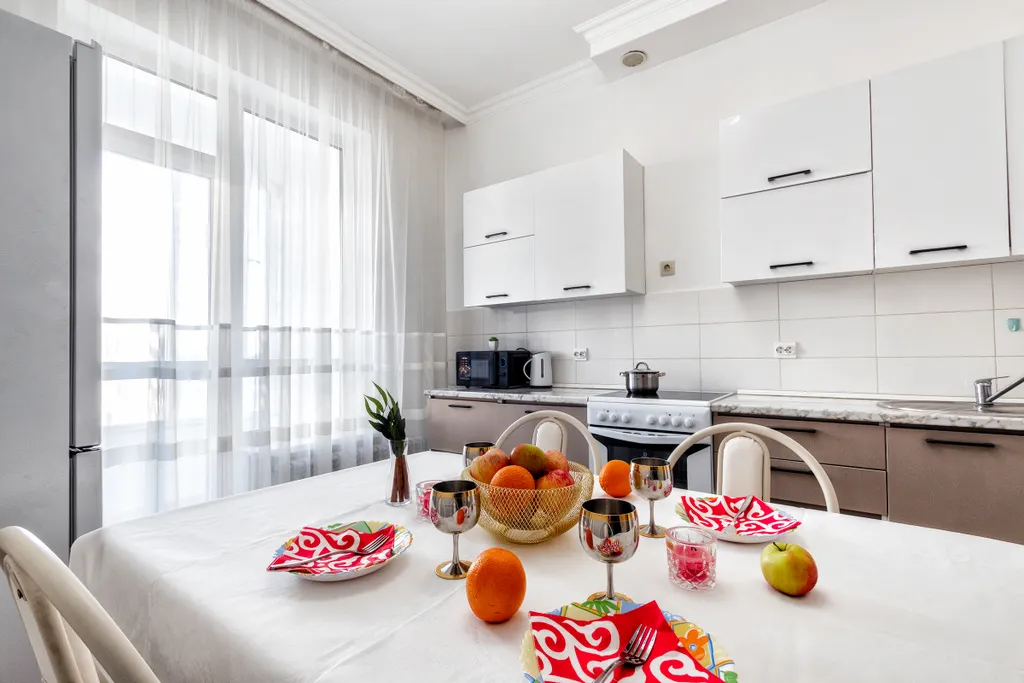 Уютная трёхкомнатная квартира с тремя двухспальними кроватями