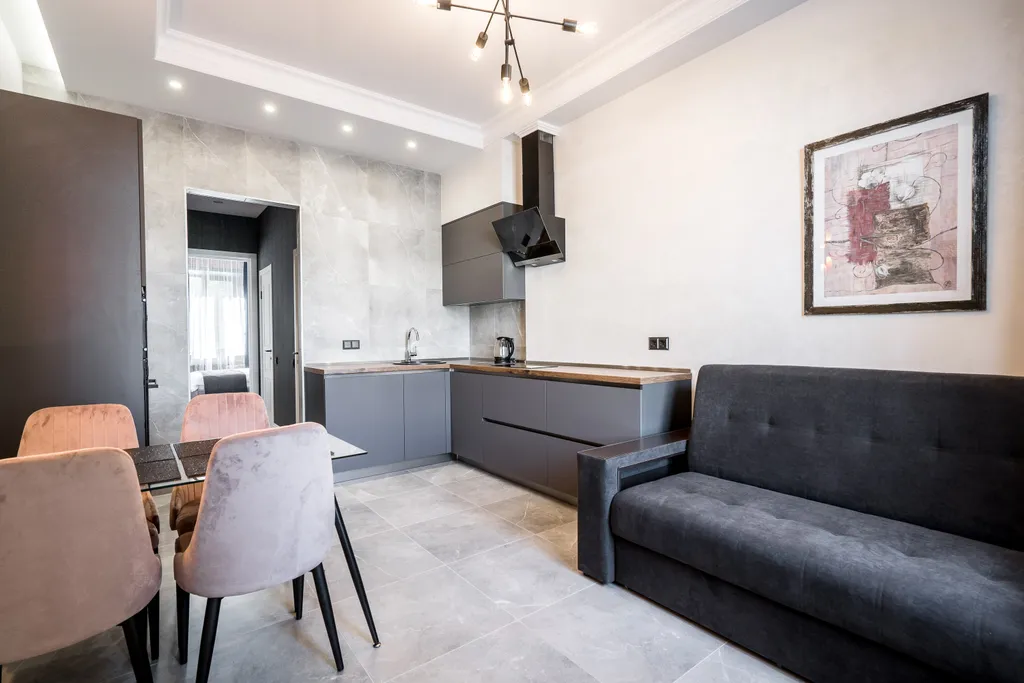 Апартаменты лофт с 2 спальнями в центре Минска