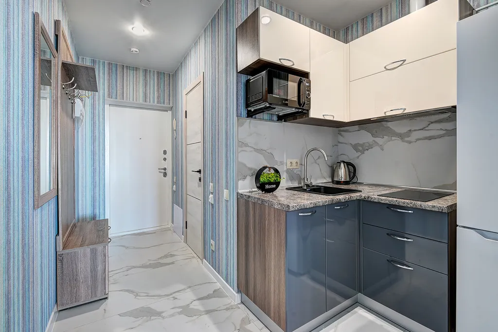 Квартира Квартира Уютная студия  с видом на море, балконом, бассейном на территории ЖК — Адлер