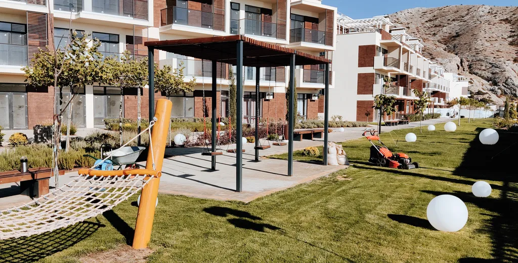 Апартаменты в Atlas Apart-Hotel SPA, вид на море и 4 бассейна