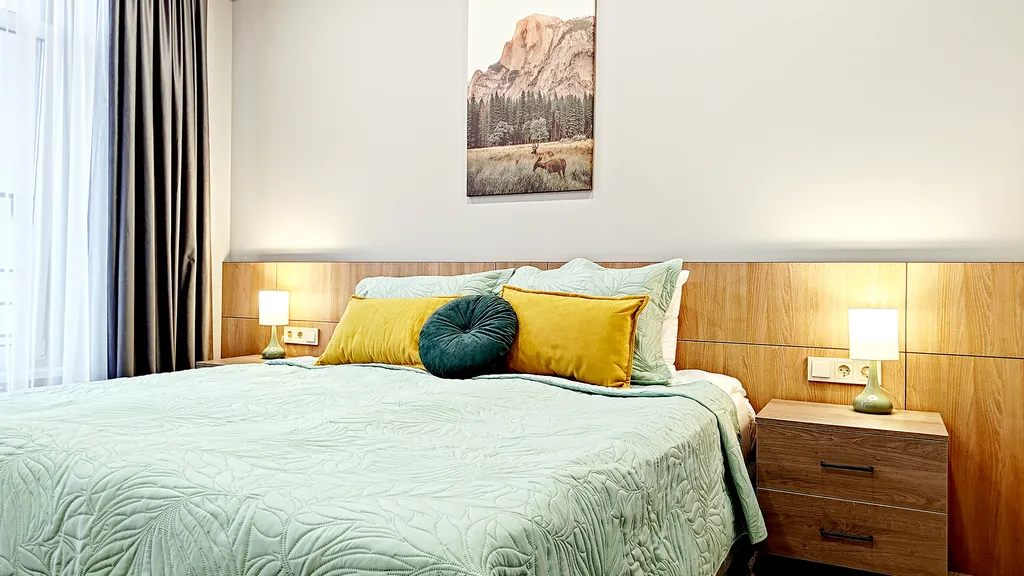 Студия с персональным выходом к шезлонгам - и вы любуетесь горами