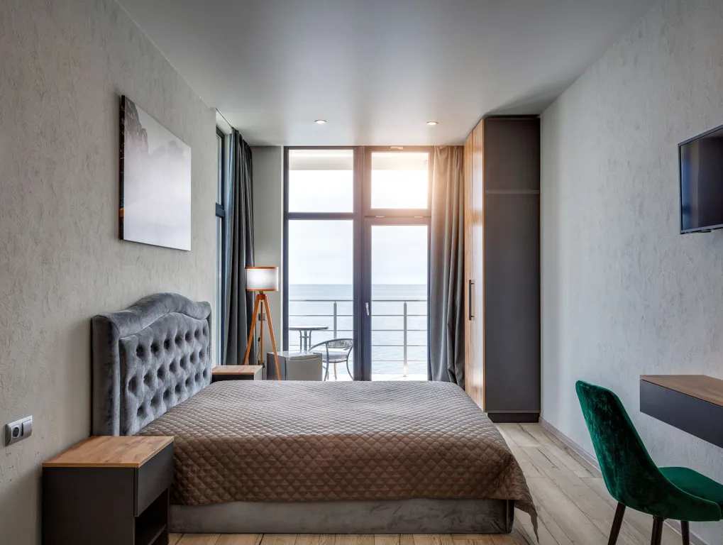 Студия люкс с видом на море у пляжа