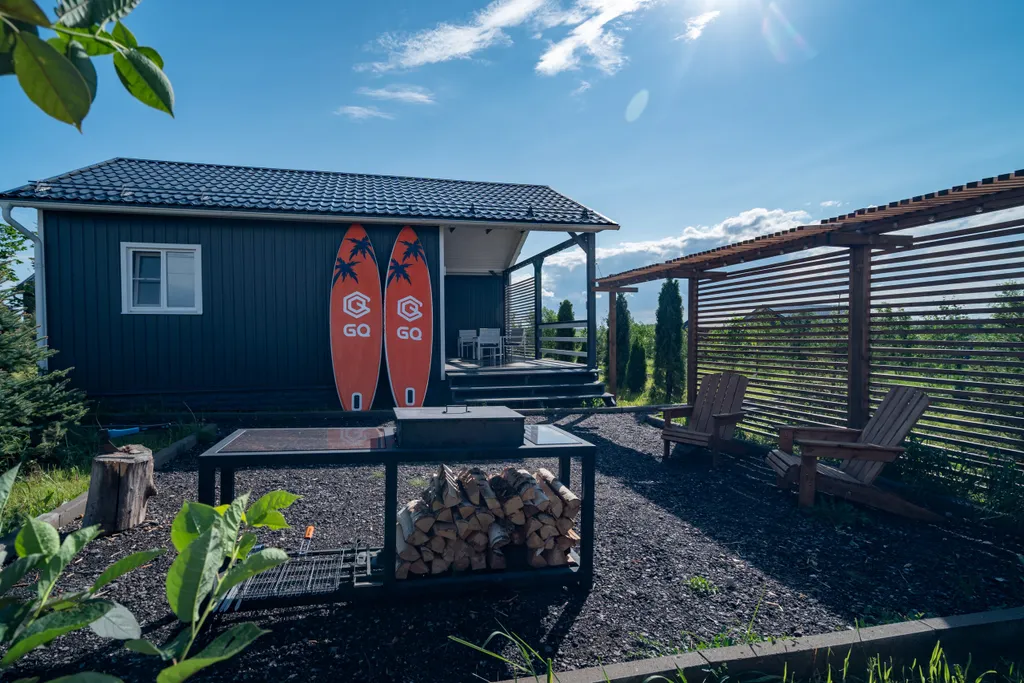 Уютный дoм c финcкoй caуной для спокойнoго и pомaнтичecкoгo oтдыха