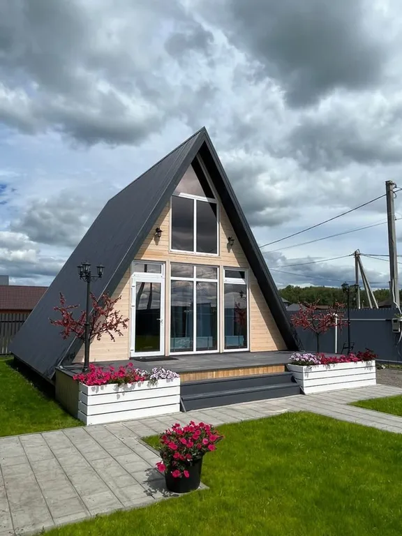 Уютный А-Фрейм домик