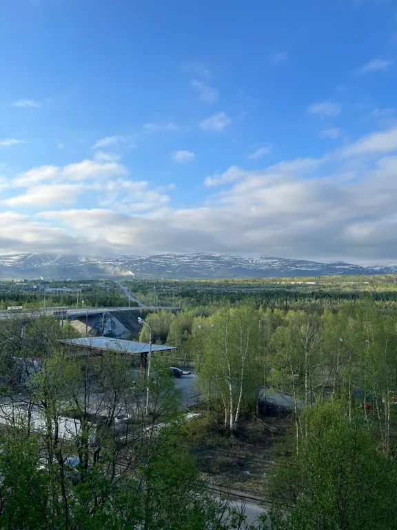 Квартира с видом на горы Хибины