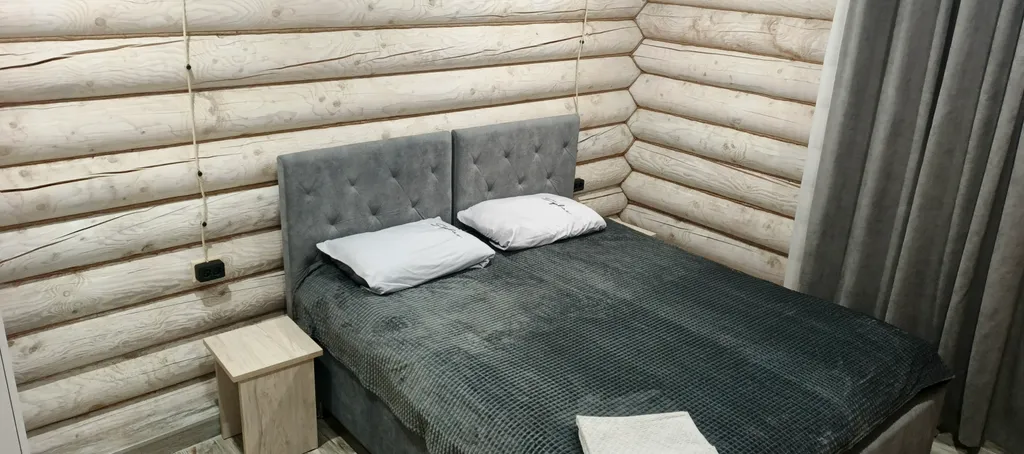 Срубовой дом с прекрасным пейзажем на волгу